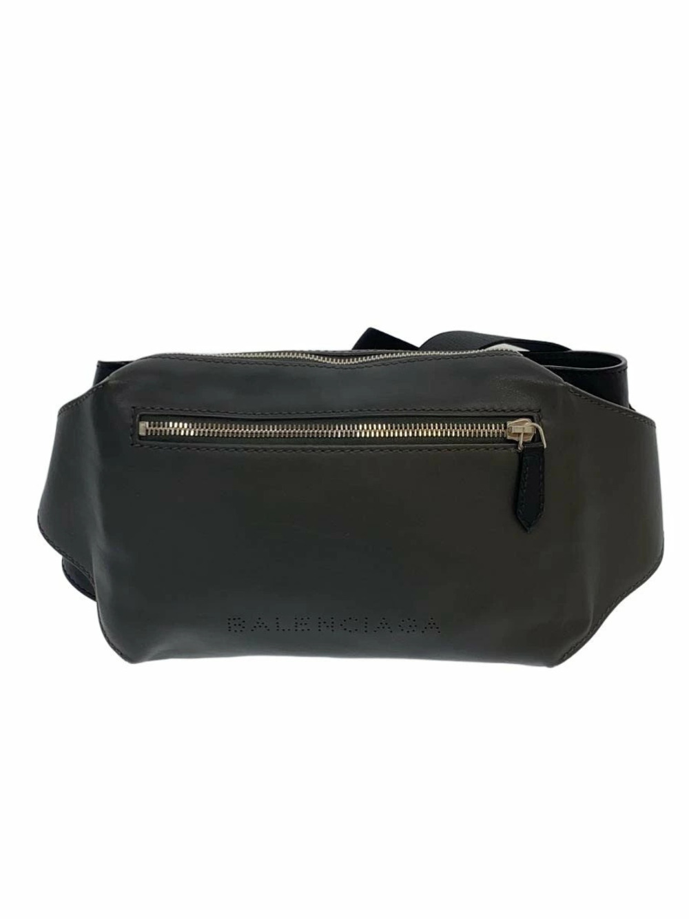 Balenciaga Waist Bag Leather Black